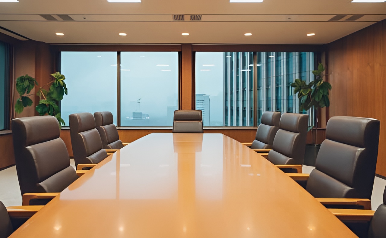 事務所の会議室の様子